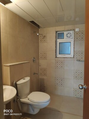 Bathroom in 4 BHK Apartment at AWHO Sandeep Vihar, Whitefield – for Rent