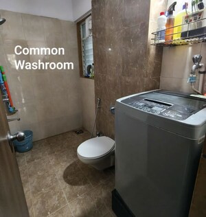 Bathroom in 2 BHK Apartment at Park Express, Baner – for Rent