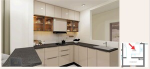 Kitchen in 3 BHK Apartment at Bhavyas Tulasivanam Avani, Kukatpally – for Rent