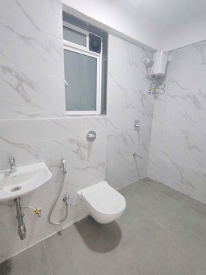 Bathroom in 2 BHK Apartment at Rockline The Meridian Towers, Ghatkopar West – for Sale