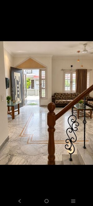 Staircase in 3 BHK Villa at Savaliya Jahnavi Bunglows, Bopal – for Rent