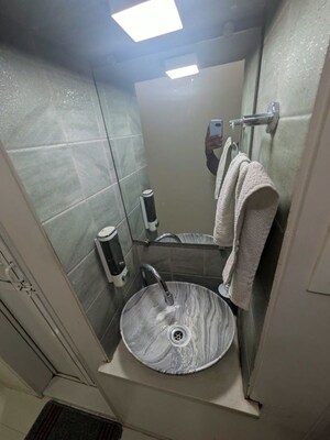 Bathroom in 2 BHK Apartment at Gokuldham Complex, Goregaon East – for Rent