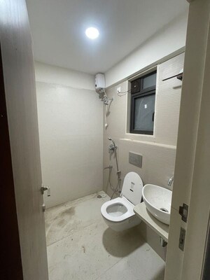 Bathroom in 1 BHK Apartment at Leo Eminence, Bandra East – for Rent