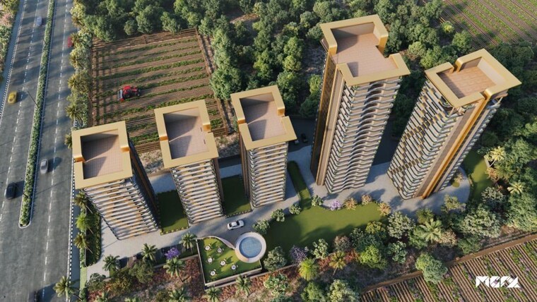 Exterior View, international airport road 3.5 Bedroom 2350 Sq.Ft. Apartment In International Airport Road Zirakpur 10775499