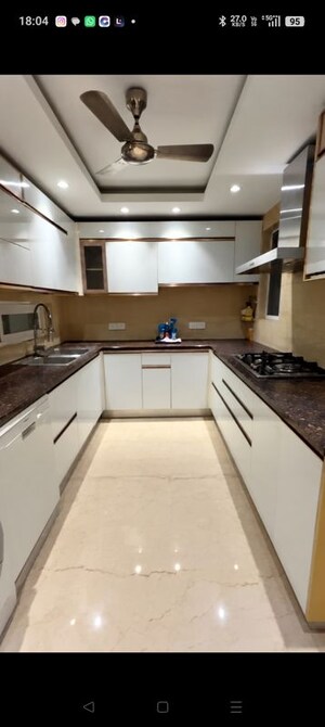 Kitchen in 4 BHK Builder Floor at Green Park Extension – for Rent