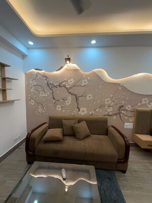 Living Room in 1 RK Apartment at Gaur Yamuna City Gaur Suites, Gaur Yamuna City – for Rent