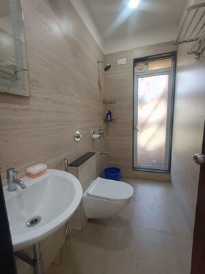 Bathroom in 2 BHK Apartment at Janki Heritage, Chembur – for Rent