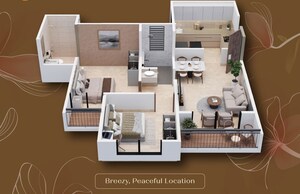 Floor Plan in 2 BHK Apartment at Austin Ira, Mamurdi – for Sale
