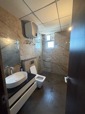 Bathroom in 3 BHK Apartment at Maya Green Lotus Utsav, International Airport Road – for Rent