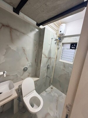 Bathroom in 1 BHK Apartment at Parekh Celeste, Goregaon West – for Rent