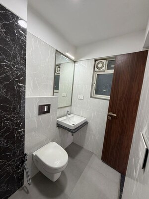 Bathroom in 2 BHK Apartment at Omkar Ananta, Goregaon East – for Rent