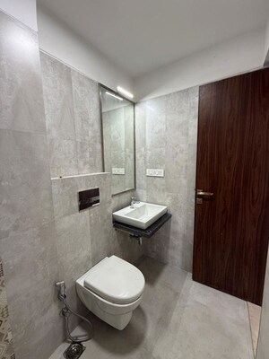 Bathroom in 2 BHK Apartment at Omkar Ananta, Goregaon East – for Rent