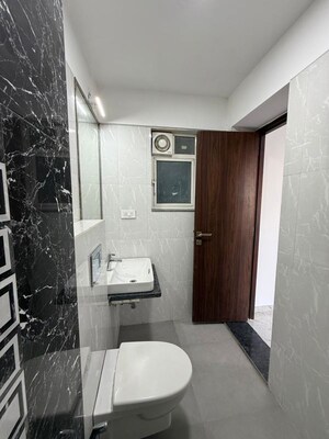 Bathroom in 2 BHK Apartment at Omkar Ananta, Goregaon East – for Rent