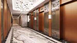 Building Lobby in 4 BHK Apartment at K Raheja Maestro, Juhu – for Sale