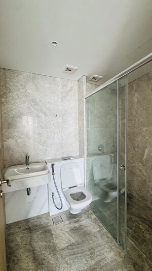 Bathroom in 3 BHK Apartment at Rustomjee Crown, Prabhadevi – for Rent