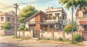  Independent House – Exterior View View at Kanker Khera - for Sale