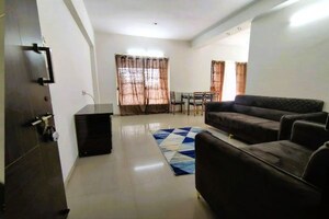 Living Room in 2 BHK Apartment at La Gloriosa Apartment, Kalyani Nagar – for Rent