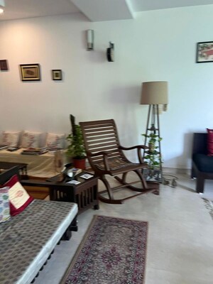 Living Room in 3 BHK Builder Floor at Gulmohar Park – for Sale