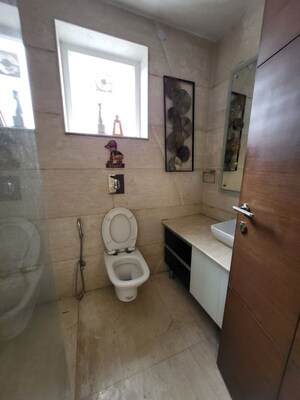 Bathroom in 3 BHK Builder Floor at Greater Kailash I – for Rent