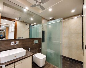 Bathroom in 3 BHK Builder Floor at Defence Colony – for Rent