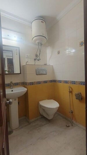 Bathroom in 4 BHK Builder Floor at Greater Kailash I – for Rent