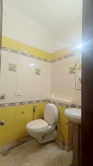 Bathroom in 4 BHK Builder Floor at Greater Kailash I – for Rent