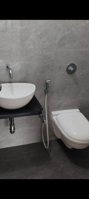 Bathroom in 2 BHK Apartment at Om Shivkrupa CHS, Vile Parle East – for Rent
