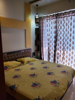 Bedroom in 1 BHK Apartment at Bhairaav Goldcrest Residency, Ghansoli – for Rent