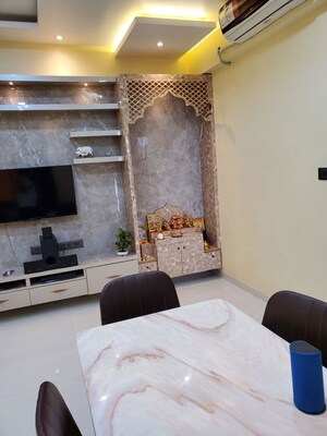 Living Room in 1 BHK Apartment at Bhairaav Goldcrest Residency, Ghansoli – for Rent