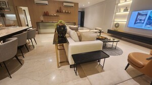 Living Room in 4 BHK Apartment at Oberoi Realty Esquire, Goregaon East – for Sale