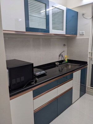 Kitchen in 1 BHK Apartment at Vijay Orovia, Ghodbunder Road – for Sale