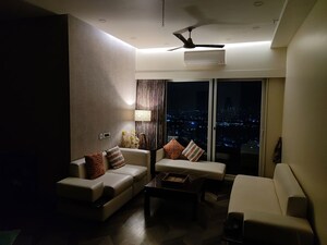 Living Room in 3 BHK Apartment at Gaur Sportswood, Sector 79 – for Rent