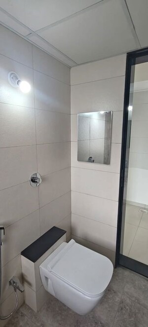 Bathroom in 1 BHK Apartment at Paranjape Trident Towers, Wakad – for Rent