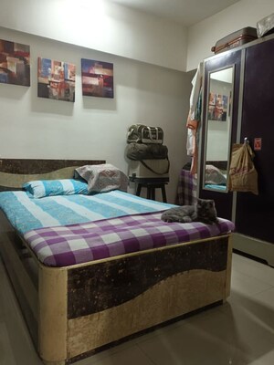 Bedroom in 2 BHK Apartment at Neelkanth Heights, Ghansoli – for Rent