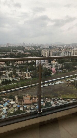Balcony in 3 BHK Apartment at Runwal The Central Park, Chinchwad – for Rent