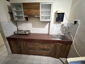 Kitchen in 1 BHK Apartment at Rajnigandha CHS Vasant Vihar, Vasant Vihar – for Rent