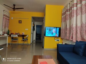Living Room in 3 BHK Apartment at Provident Welworth City, Yelahanka – for Rent