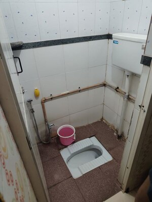 Bathroom in 1 RK Apartment at Pooja CHS Khanda Colony, Khanda Colony – for Rent