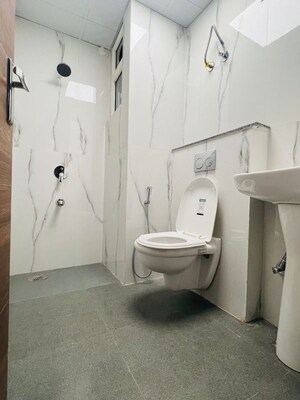 Bathroom in 3 BHK Apartment at Motia Harmony Greens, Kishanpura – for Rent