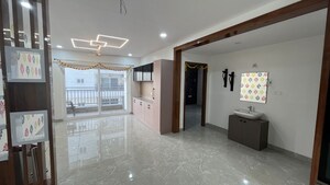 Living Room in 3 BHK Apartment at Hallmark Pinnacle, Kollur – for Rent
