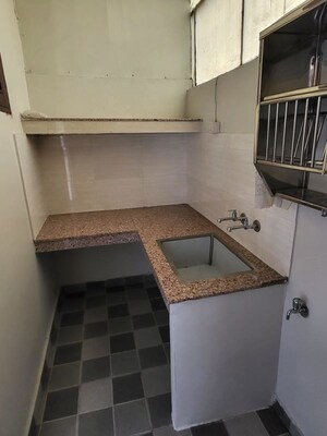 Kitchen in 1 RK Independent House at Sector 21 – for Rent