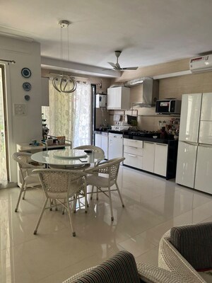 Dining area in 3 BHK Apartment at Platinum The Springs, Kalamboli – for Rent