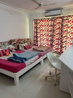 Bedroom in 3 BHK Apartment at Platinum The Springs, Kalamboli – for Rent