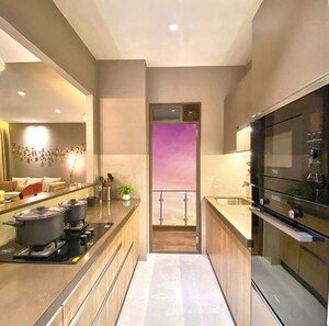 Kitchen in 1 BHK Apartment at Runwal Lands End, Kolshet – for Sale
