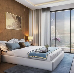 Master Bedroom in 2 BHK Apartment at Runwal Lands End, Kolshet – for Sale