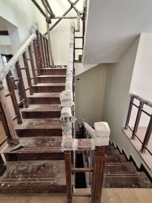 Staircase in 4 BHK Independent House at Rt Nagar – for Rent