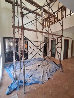 Staircase in 4 BHK Independent House at Rt Nagar – for Rent