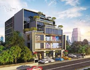  Office Space – Exterior View View at R Sheladia Patron, Bodakdev - for Rent