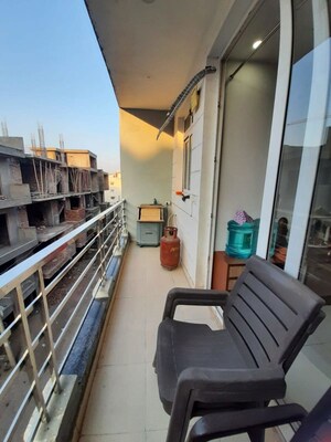 Balcony in 3 BHK Builder Floor at Motia Blue Ridge, Dhakoli – for Sale