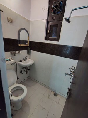 Bathroom in 2 BHK Builder Floor at Indrapuram – for Rent